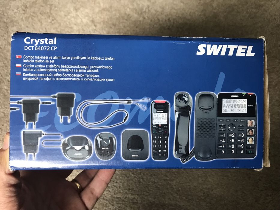 Telefone Switel Crystal DCT NOVO