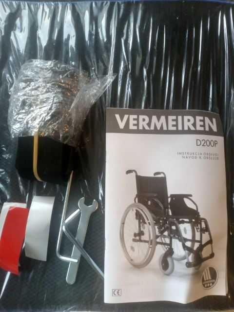 Wózek inwalidzki ze stopów lekkich- NOWY