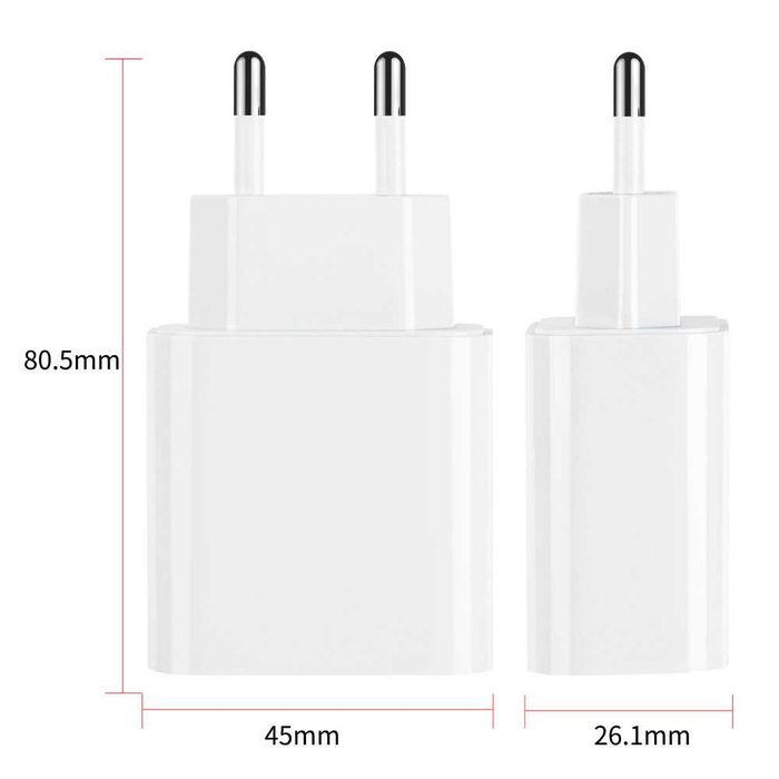 Ładowarka Sieciowa USB Maxlife 20W 1x USB 1x USB-C kolor: biały