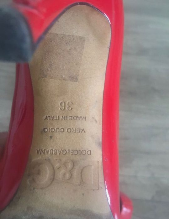 czerwone szpilki dolce gabbana - oryginal