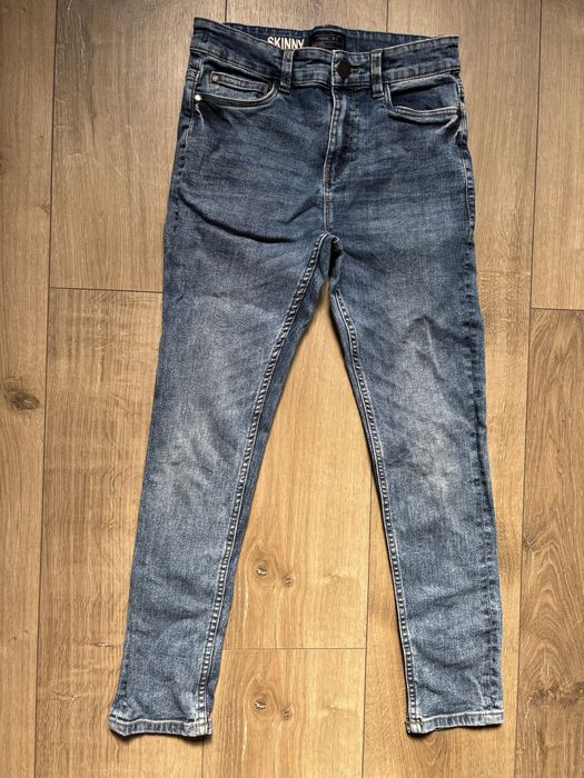 Jeansy NEXT 146 dlugie spodnie jeansowe skinny