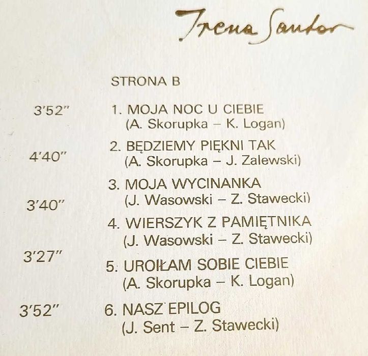 Irena Santor - Cdn . płyta winylowa z roku 1981