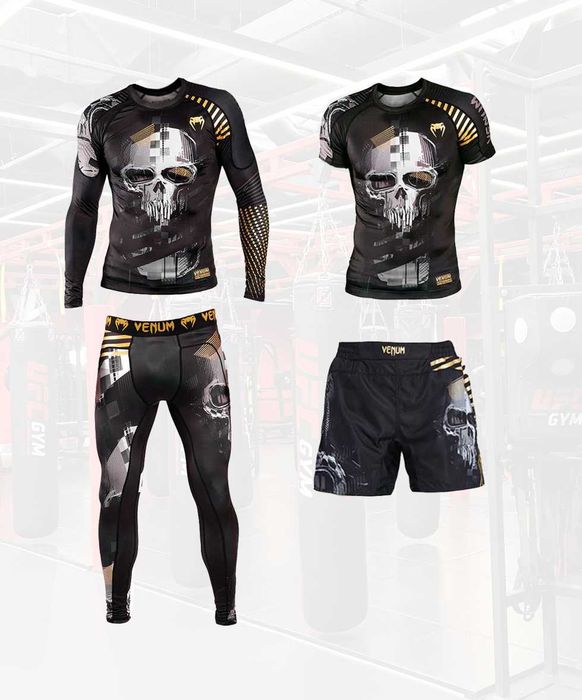 Venum Комплект 3 в 1, 4 в 1 рашгард, футболка, шорты, леггинсы!