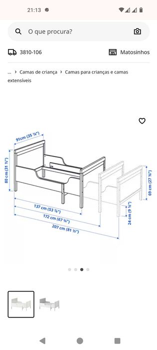 Cama extensível Ikea