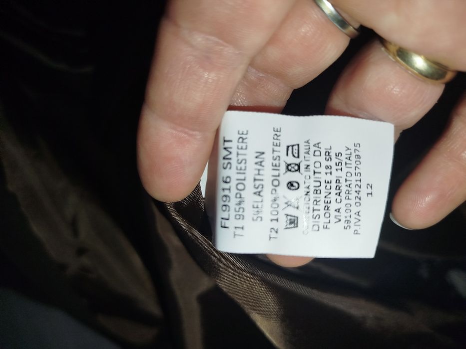 Marynarka z ozdobną koronką brąz/czekolada Oversize Plus Size