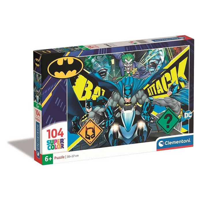 Puzzle DC Batman Attack Super Color 38x27cm 104 peças