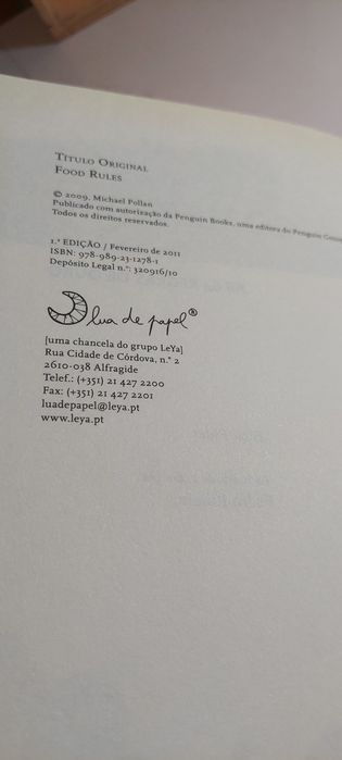 Saber Comer, As 64 Regras de Ouro - Michael Pollan