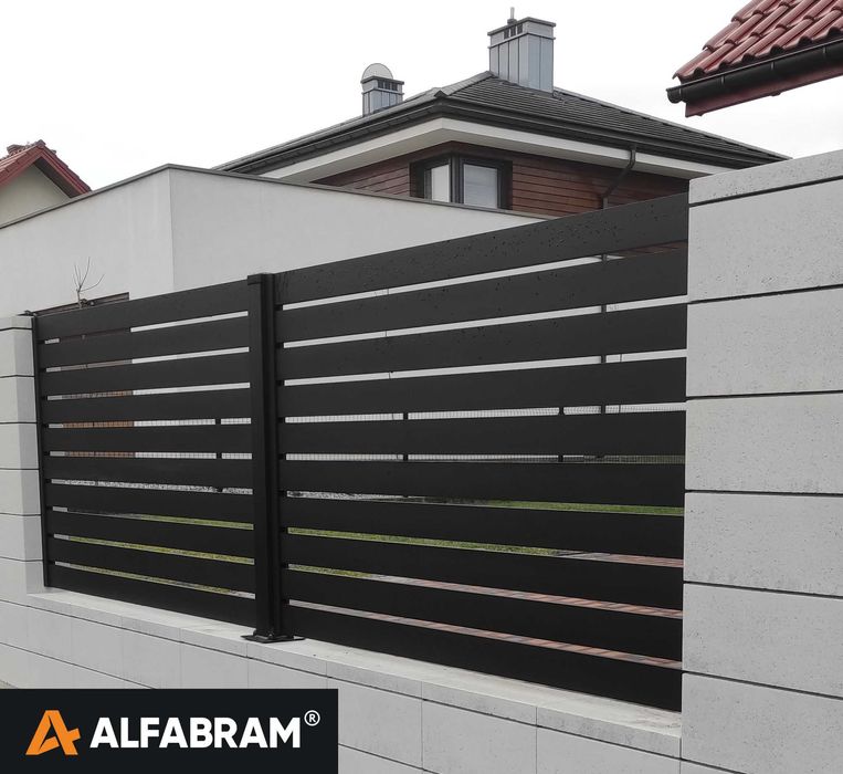 Przęsła ogrodzeniowe stal, aluminium, wzory, PRODUCENT ALFABRAM