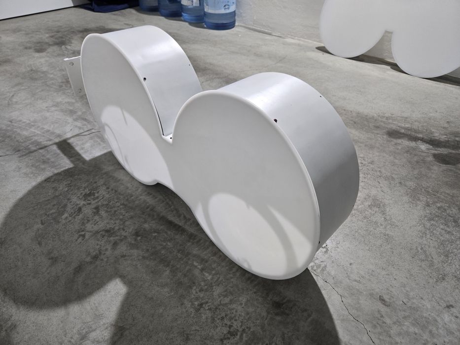 Reclame publicidade com luz