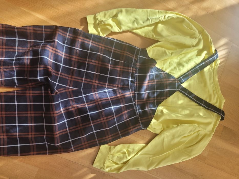 Spodnie na szelkach i bluza rozmiar M/L