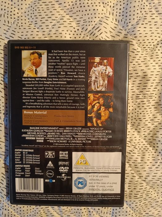 DVD do filme "Apollo 13" (portes grátis)