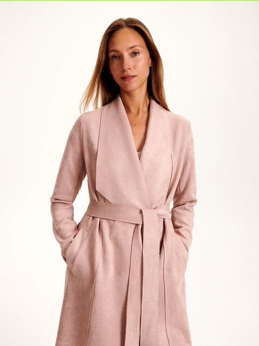 Płaszcz imitacja zamszu Reserved