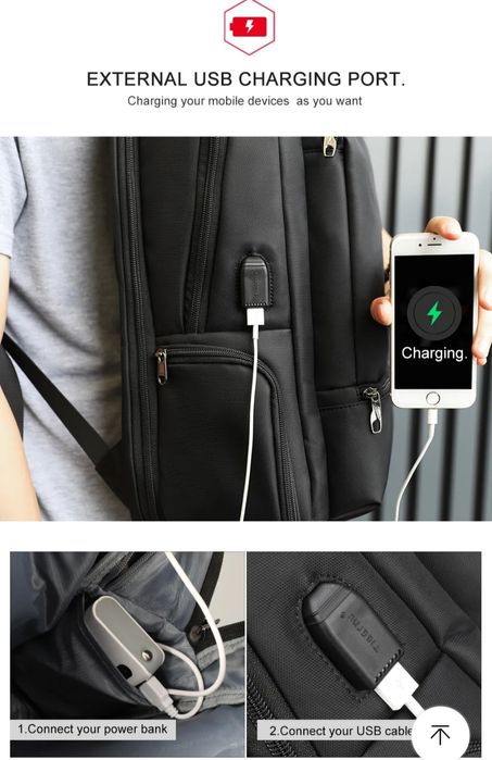 Mochila Tigernu anti-roubo