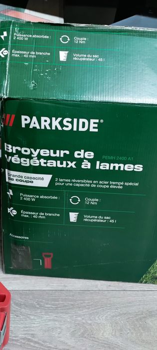 Подрібнювач гілок  PARKSIDE PEMH 2400 A1, шредер парксайд, Измельчител