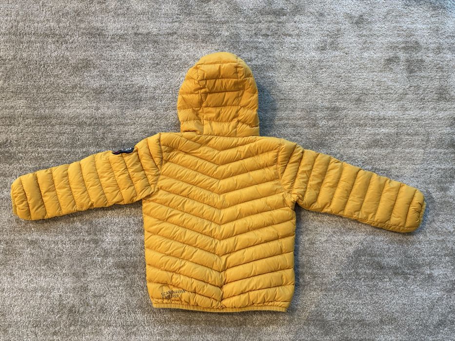 Kurtka puchowa 116 zolta Scandinavian Explorer jak nowa