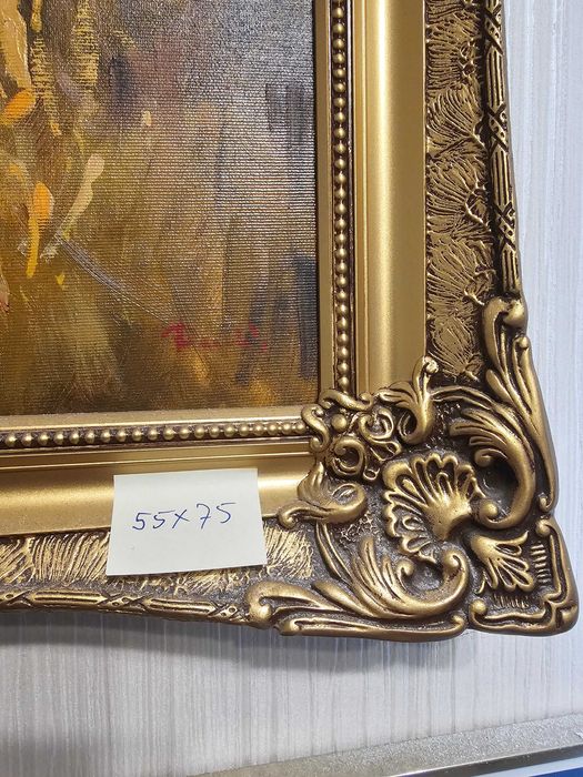 obraz  Piłsudski na koniu olejny 55x75