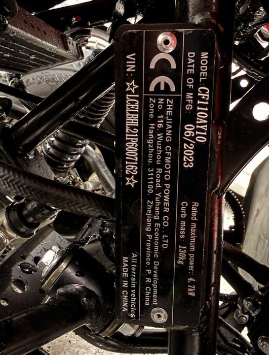 CF MOTO CFORCE 110 cm pojazd dla dzieci