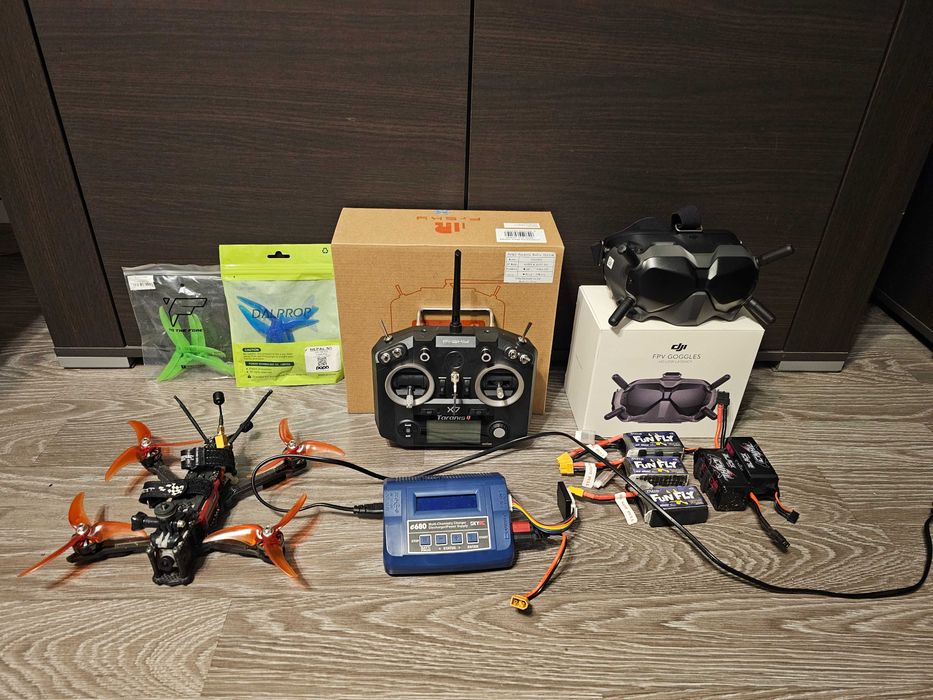 Zestaw dron FPV DJI freestyle zdalnie sterowany kamera