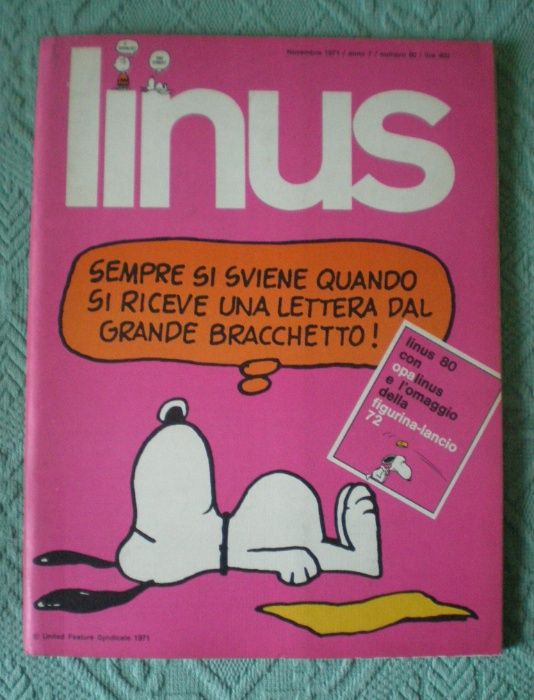 Linus - revistas em italiano + Charlie - revistas em francês - antiga