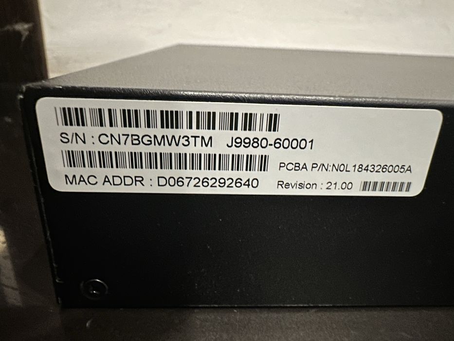 Комутатор HPE OfficeConnect 1820 Series Switch J9980A