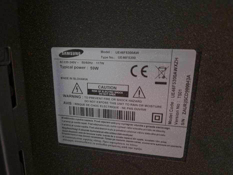 Telewizor 46" Samsung UE46F5300AW