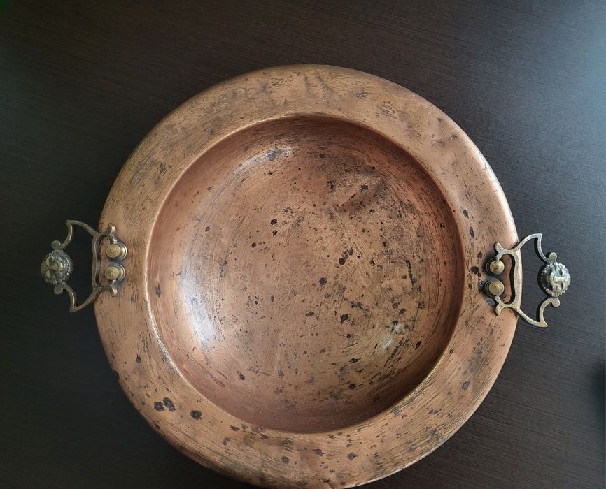 Braseira em cobre, 41cm diâmetro