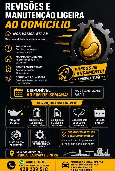 Revisões Automóvel ao Domicílio