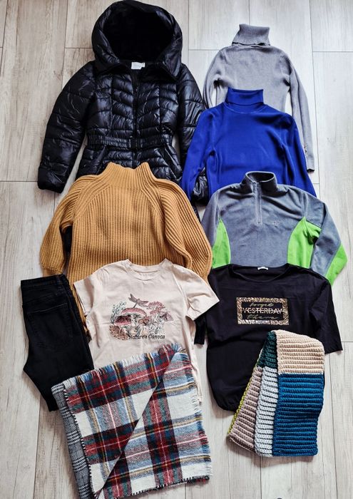 Paka ubrań damskich M jesień, zima