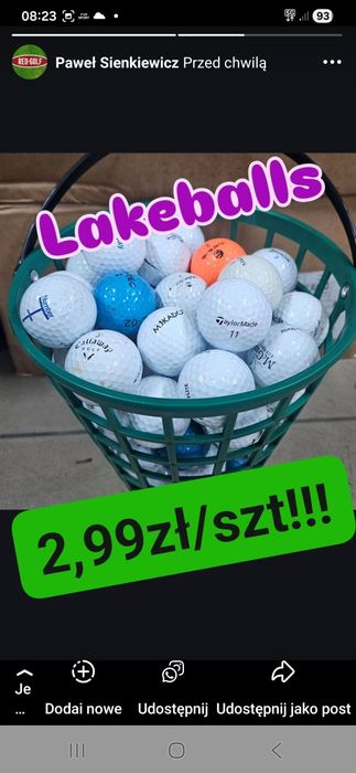 50szt. Lakeballs mix Uzywane