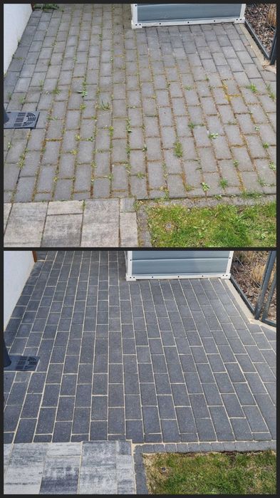 Mycie kostki brukowej, elewacji, dachów i innych powierzchni