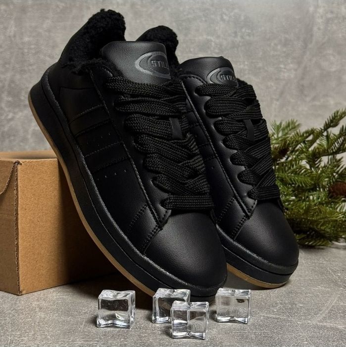 Чоловічі кеди на хутрі утеплені кросівки туфлі зимові 41 42 43 44 45