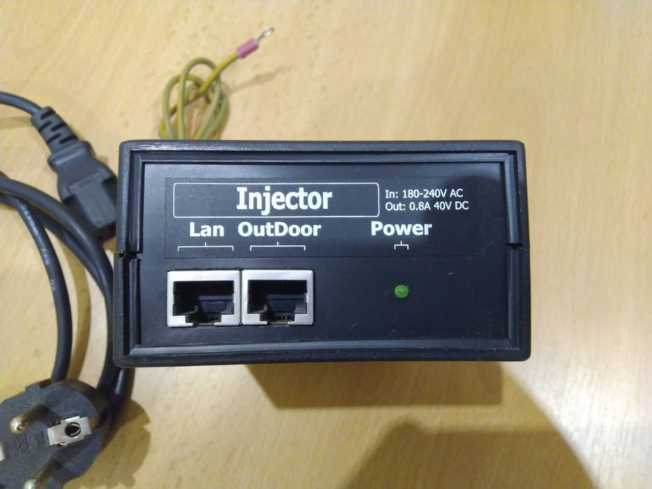 POE Injector Out: 0.8A 40V DC, інжектор блок живлення по Ethernet