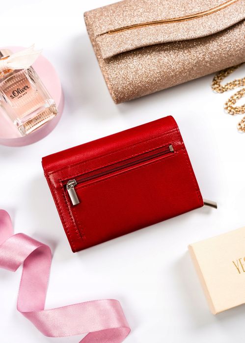 klasyczny portfel damski ze skóry naturalnej - rovicky