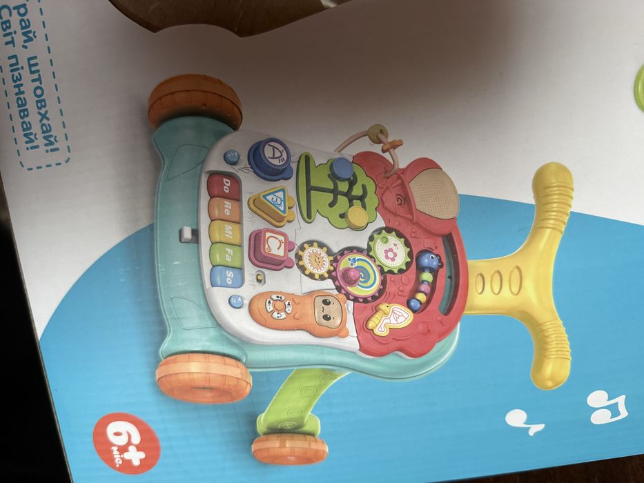 Толокар, дитячі ходунки, інтерактивний столик 2в1