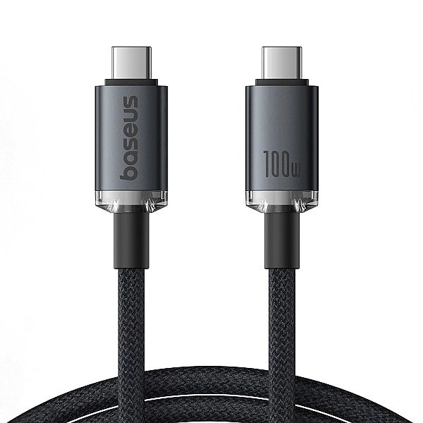 Kabel Baseus Crystal Shine CB USB-C / USB-C USB3.2/100W 20Gbps 1.5m -