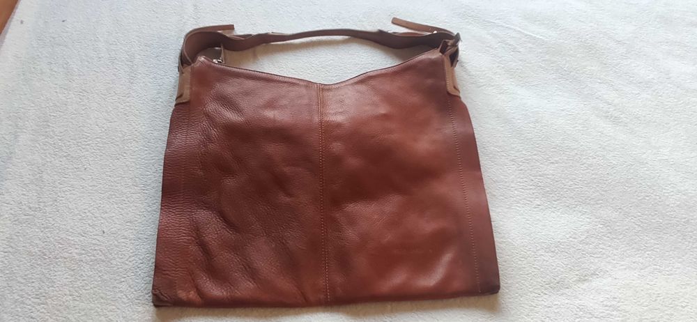 Torba skórzana w kolorze rudym