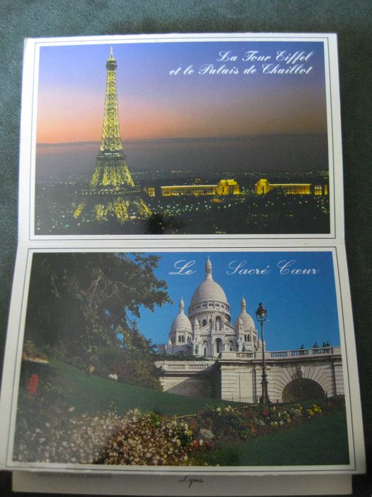 Conjunto de 16 Postais de Paris