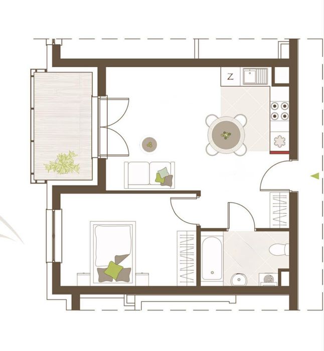 2-pokojowe mieszkanie Łódź Pomorska Park ul. Telefoniczna