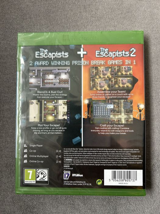 Gry The Escapist + The Escapist 2 xbox