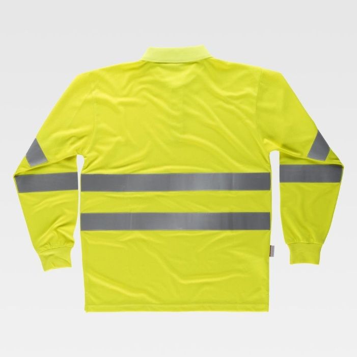 Polo Manga Comprida Alta Visibilidade