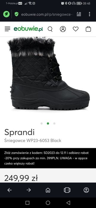 Sprandi buty śniegowce damskie rozmiar 41 - nowe