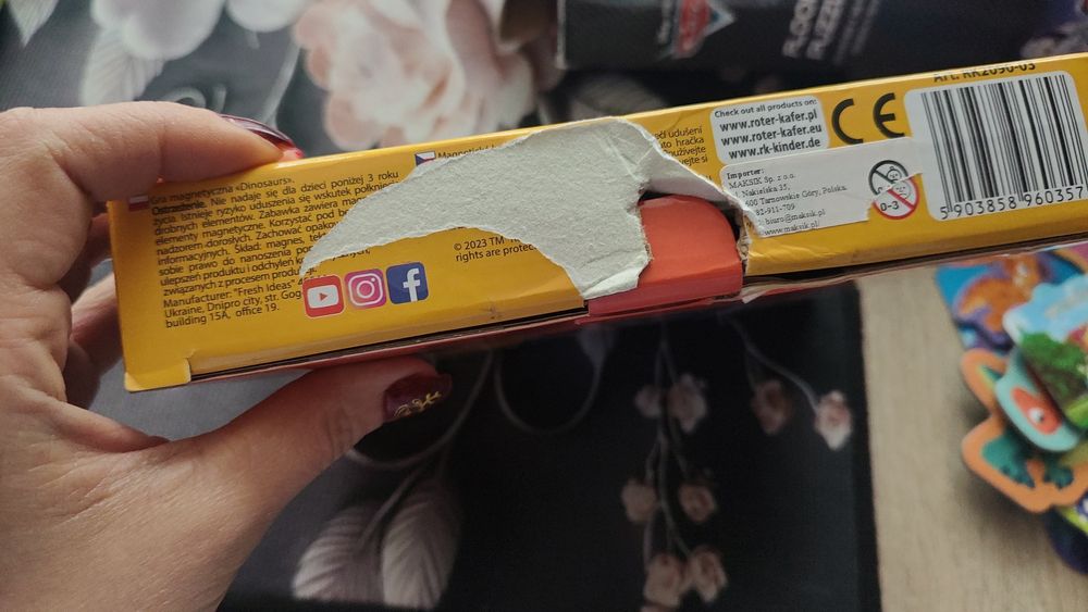 Zestaw magnesów dinozaury