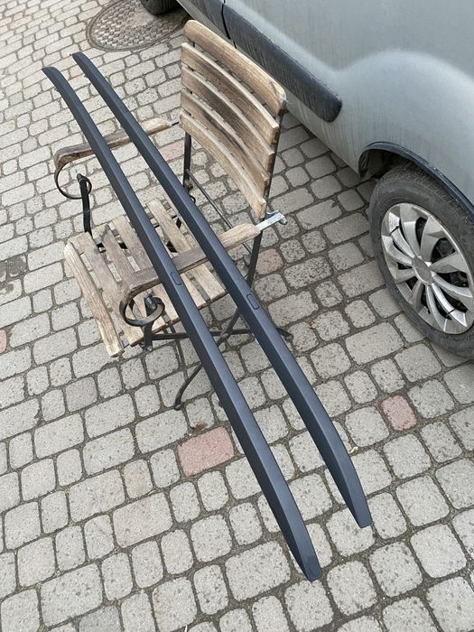 Рейлінги на кришу чорні audi q7 4m shadow line антихром