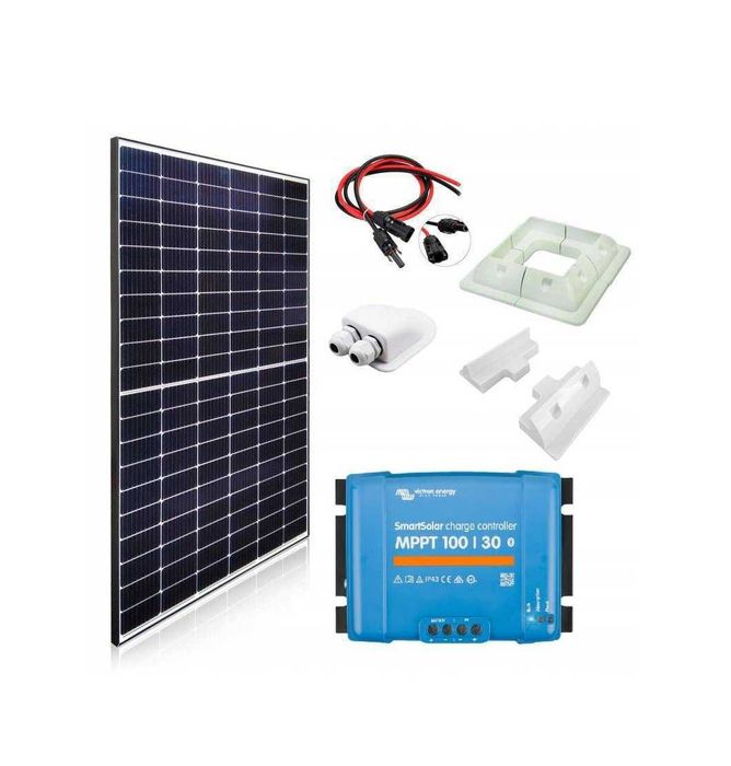 Zestaw Regulator Napięcia MPPT Victron SmartSolar 100/30 30 A (BT) + Panel 385W (kamper)