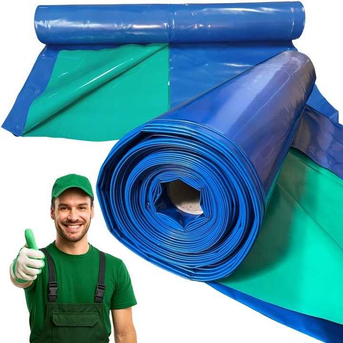 Folia do oczka wodnego 6x8m. na oczka,basenowa Niebiesko-zieloba