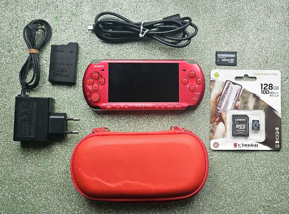 PsP 3000 Vermelha estado igual a nova!