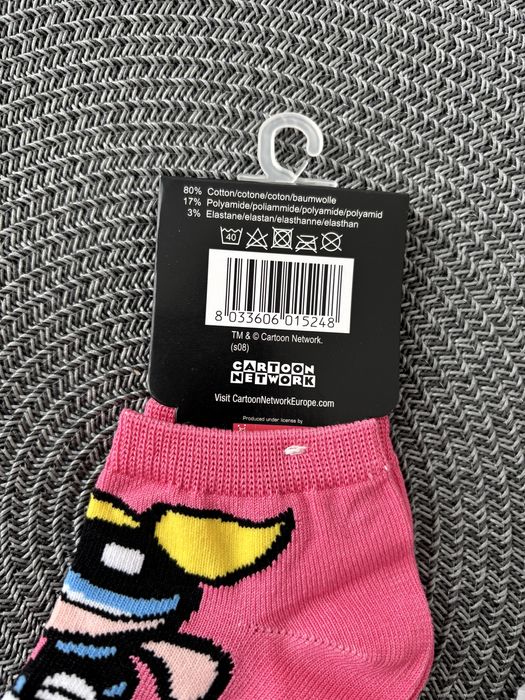 Bawełniane, nowe skarpetki dla dziewczynka 27-30 Atomówki różowe