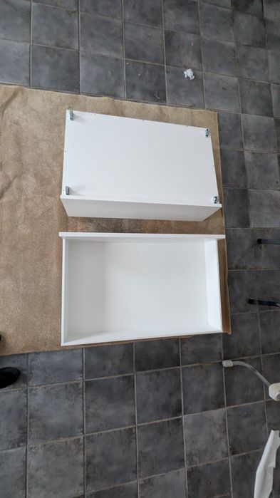 Cama IKEA MALM (90x200) Branca – Conjunto Completo c/ Estrado e Gavetões – ESTADO IMPECÁVEL!