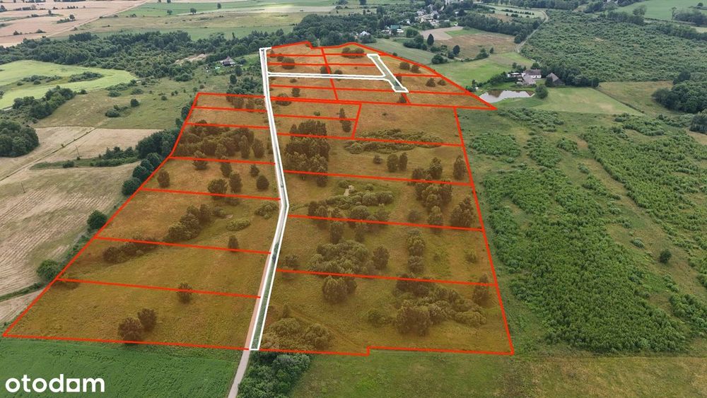 Kompleks działek budowlanych w Goździe, 7 km od Bobolic, raty 0%