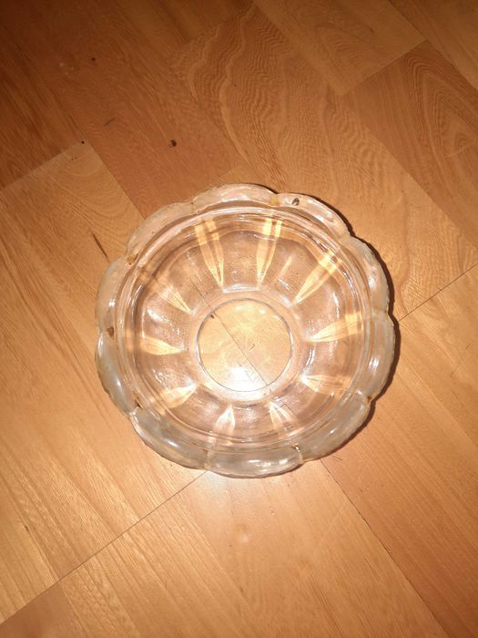 Szklana salaterka PRL